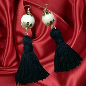Black Tassels Earrings